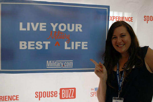 Katie Lopez smiles at the Military.com Spouse Summit. (Amy Bushatz/MIlitary.com)