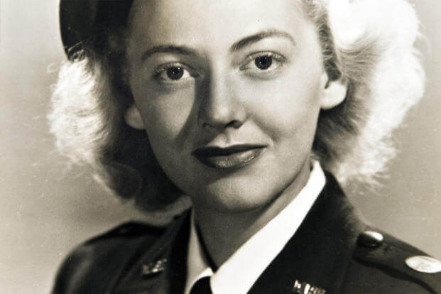 Betty Blake posed in her Women’s Auxiliary Ferrying Squadron uniform in 1943. (Courtesy photo)