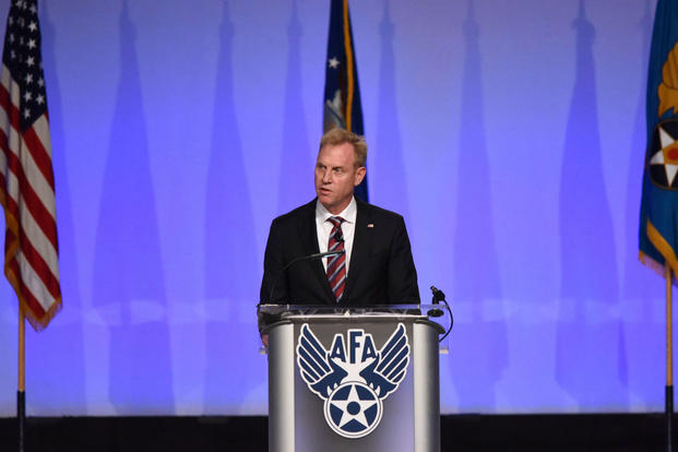 U.S. Deputy Secretary of Defense Patrick M. Shanahan speaks to Airmen during the Air Force Association’s Air, Space and Cyber Conference in National Harbor, Md., Sept. 19, 2018. (U.S. Air Force photo/Anthony Nelson Jr.)