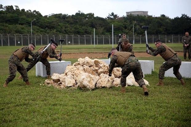 What they're suggesting isn't real. Want to know what is? Troops breaking big rocks into smaller rocks in military prison. (U.S. Marine Corps photo by Sgt. Jessica Collins)