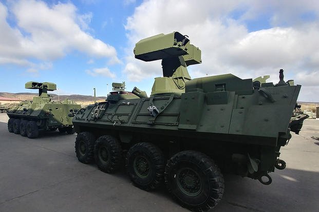 Anti-Tank Weapon Systems are mounted on Light Armored Vehicle-Anti-tank variants at Camp Pendleton, Calif., Sept. 20, 2017. (U.S. Marine Corps photo/Michael Lovell)
