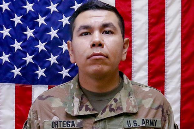 Army Spc. Andrew S. Ortega (pictured here when he was a Private First Class), a horizontal construction engineer with the 1st Armored Brigade Combat Team, 1st Calvary Division, was killed at Grafenwoehr Training Area, Germany on January 13, 2019. (U.S. Army)