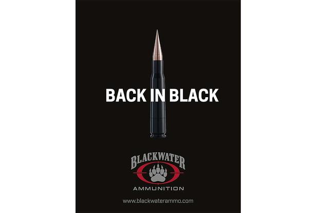 A  Blackwater Ammunition ad. Via Facebook