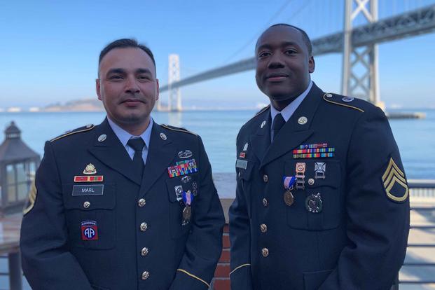 Staff Sgts. Michael Marl (left) and Isaiah Lockler (right). (U.S. Army Recruiting Command)