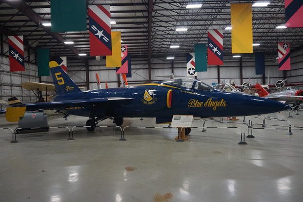 The Blue Angels, the U.S. Navy’s flight demonstration team, flew the F11F Tiger from 1957-69. 