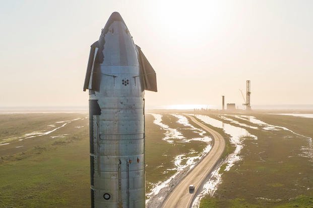 SpaceX Starship 24 rolls out to the launch pad in Boca Chica, Texas