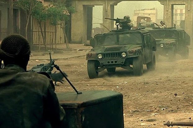 Humvees in 'Black Hawk Down.' 