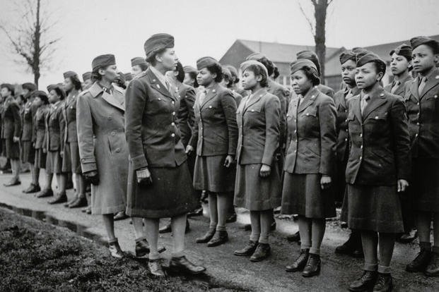 Lt. Col. Charity Adams Earley, pictured, was the commanding officer of the 6888th Central Postal Directory Battalion, nicknamed the “Six Triple Eight,” the first unit of Women’s Army Corps African Americans to go overseas. 