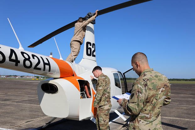 Army aviation flight school students from Fort Novosel, Alabama, participate in a proof-of-concept for a pilot program that is paving the way for ‘Flight School Next,’ which would establish a significant transformation in how the service trains its future helicopter pilots, April 8, 2025. (Leslie Herlick/U.S. Army photo) Army aviation flight school students from Fort Novosel, Alabama, participate in a proof-of-concept for a pilot program that is paving the way for ‘Flight School Next,’ which would establish a significant transformation in how the service trains its future helicopter pilots.