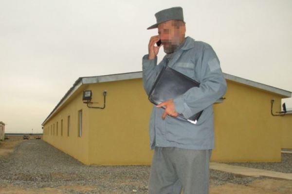 This Afghan army official was stuck with the keys to a new police barracks when the police commander refused to take them because of shoddy construction. (Fox News photo)