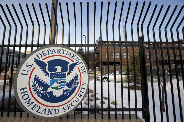 In this Feb. 25, 2015, file photo, the Homeland Security Department headquarters in northwest Washington. Manuel Balce Ceneta/AP
