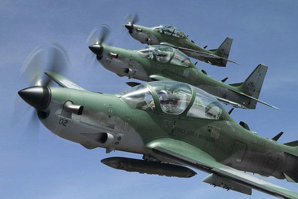 The A-29 Super Tucano is a turboprop plane designed to be used as a light attack aircraft for the Afghan Air Force. (Photo courtesy Embraer)