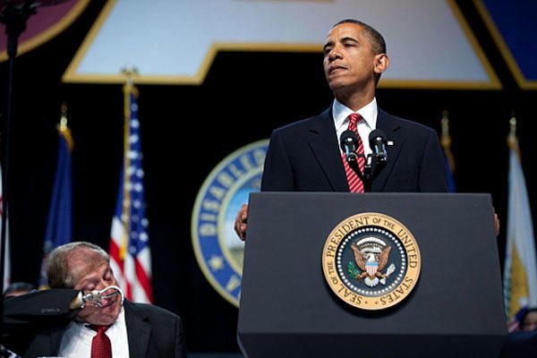 President Obama addresses the Disabled American Veterans annual convention.