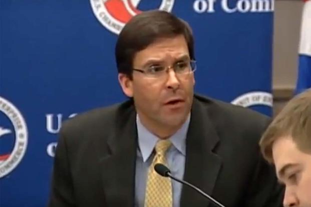 Dr. Mark Esper (Screen grab of U.S. Chamber of Commerce video)