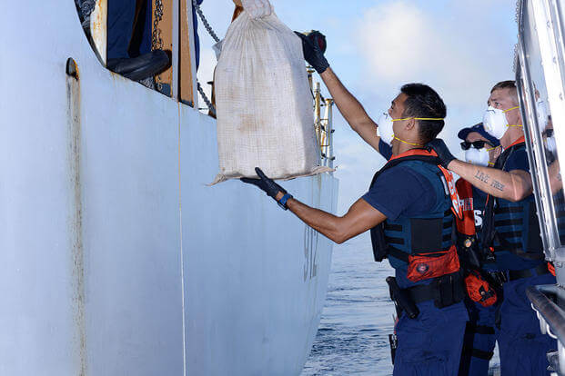 Coast Guard offloads more than $11 million worth of drugs in Miami (Photo: U.S. Coast Guard)