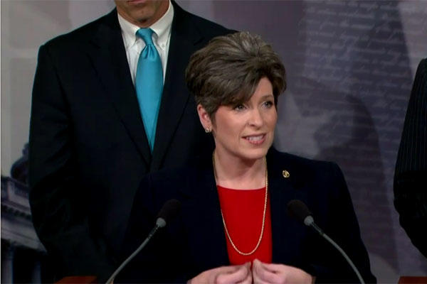 Sen. Joni Ernst of Iowa said she was surprised that the Air Force is the only service that has no "buddy system" for its students in training status. (US Govt photo)