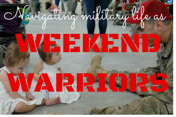 Navigating family life while you're also navigating weekend-warrior military life can bring its own set of challenges that even a former active-duty family like ours can find challenging.
