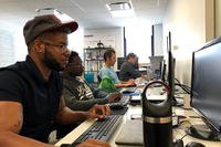 Code Platoon, a tax-exempt nonprofit organization that is authorized for attendance with the GI Bill, calls itself a &quot;full-stack coding bootcamp&quot; that can be attended at its classroom in Chicago's Loop or remotely. (Photo courtesy of Code Platoon)