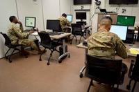 Soldiers take Online Academic Skills Course.