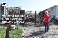 Mariupol Residents Start Repairing Shelling Damage