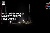 NASA's Moon Rocket Moved to Pad for First Launch