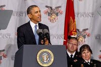 President Obama speaks at West Point.