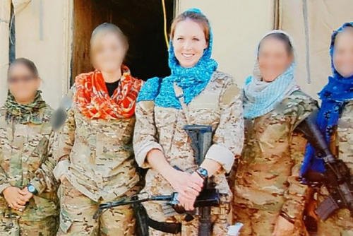 Shannon Kent, the subject of 'SEND ME: The True Story of a Mother at War,' is shown in Afghanistan in the 2010s.