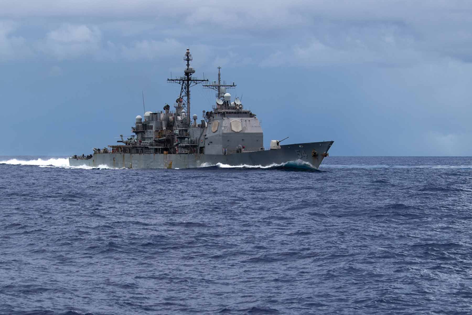 Fire on Navy Cruiser Antietam Injures 13 in Philippine Sea | Military.com