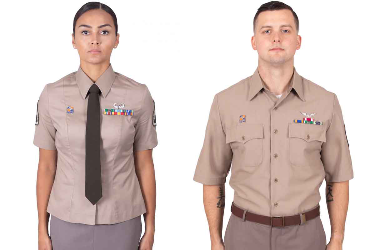 MEN Green Army Regulation Dress Shirt Long Sleeve CLASS A B 670-1 ALL SIZES 
