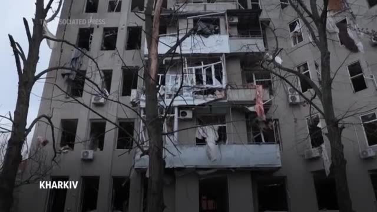 Russian Missiles Hit Ukrainian Cities, Killing 5 and Injuring More Than 100, Kyiv Officials Say