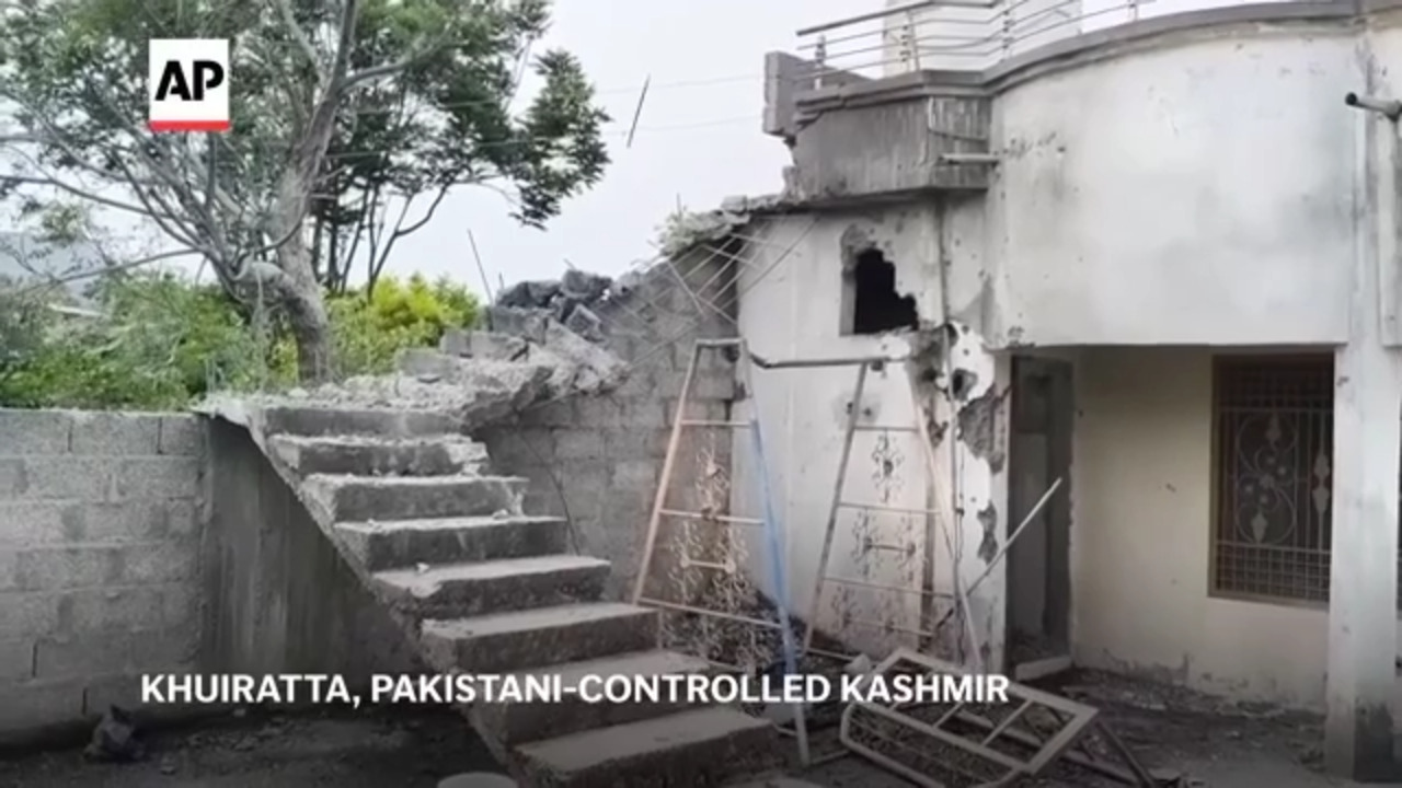 Village in Pakistani-Controlled Kashmir Assesses Damage After Shelling From India
