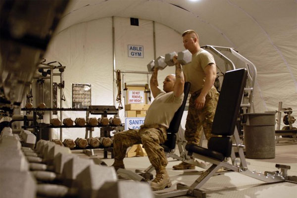 Deployed Engineers Boost Morale by Building Gym | Military.com