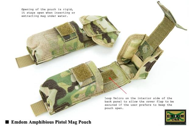 Emdom Amphibious Pistol Mag Pouch (Emdon USA)
