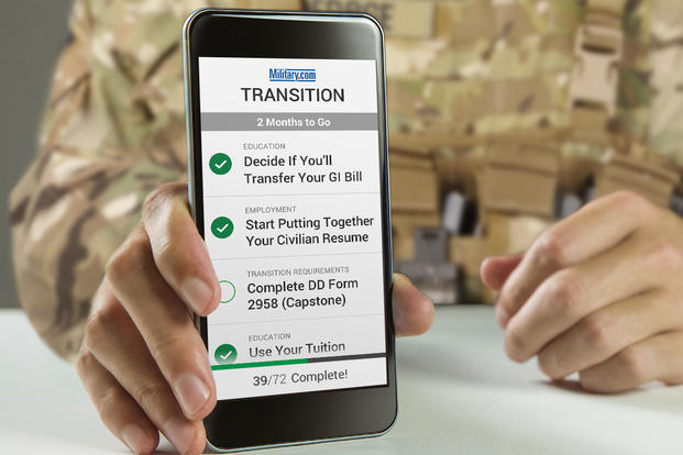 Military.com transition app