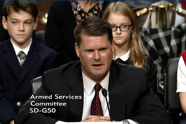 Randall Schriver, currently the assistant secretary of defense for Asian and Pacific affairs, testified at his Nov. 16, 2017 confirmation hearing on Capitol Hill. (Courtesy of the Senate Armed Services Committee)