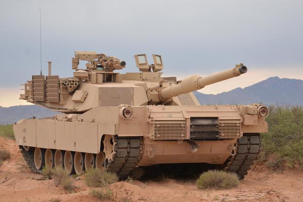 U.S. Army M1 Abrams tank of the 118th Infantry Regiment South Carolina National Guard, provides security during Operation Hickory Sting at Ft. Bliss, Texas, August 9, 2018. (U.S. Army/Sgt. Wayne Becton)