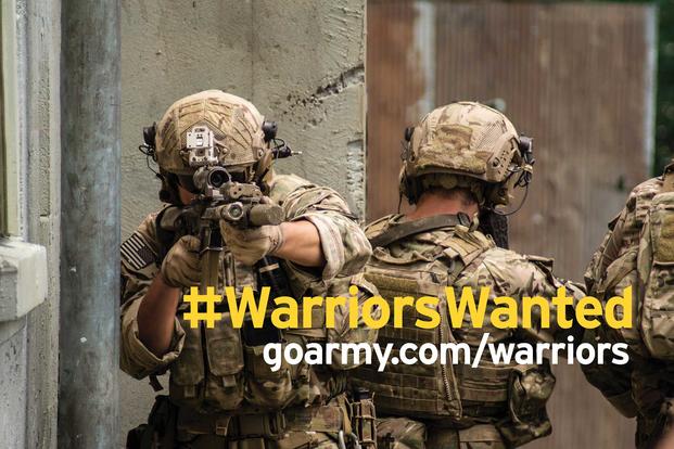 The Army has launched a new marketing campaign called "Warriors Wanted," featuring short, digital ads on social media and cable TV aimed at Generation Z. Army image