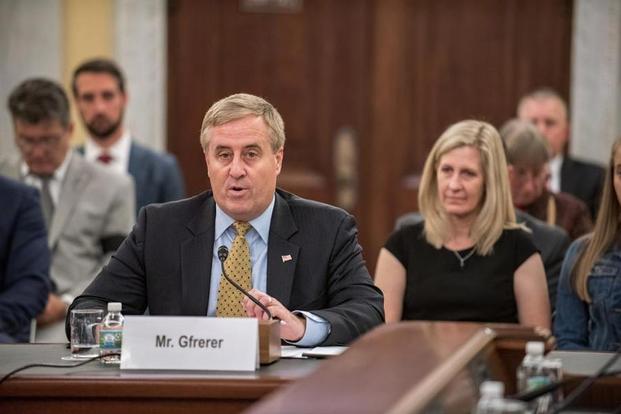 James Gfrerer, seen here at a Senate Veterans’ Affairs Committee hearing on September 5, 2018, has been confirmed as assistant secretary for the Office of Information and Technology. (Photo: Senate Veterans’ Affairs Committee)
