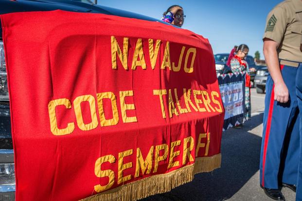 The 18th Sergeant Major of the Marine Corps, Ronald L. Green, attends a celebration of the National Navajo Code Talkers Day in Window Rock, AZ., Aug 14, 2016. (U.S. Marine Corps/Sgt. Melissa Marnell, Office of the Sergeant Major of the Marine Corps)