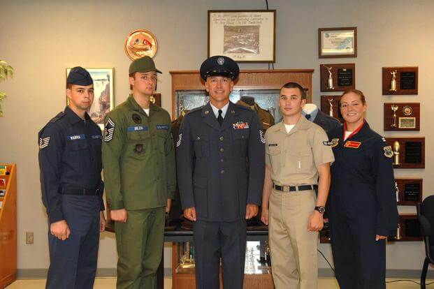 Airmen featuring historical uniforms.