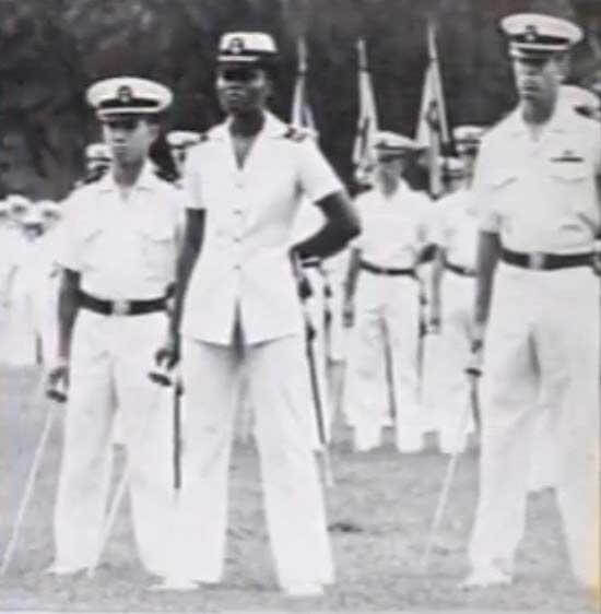 Janie L. Mines was the first black female plebe at the U.S. Naval Academy.