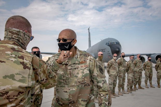 Gen. Charles Q. Brown, Jr. Al Udeid Air Base, Qatar