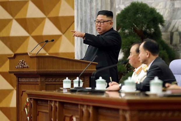 Kim's official titles include General Secretary of the Workers' Party of Korea, Chairman of the Central Military Commission, and Chairman of the State Affairs Commission. (KCNA)