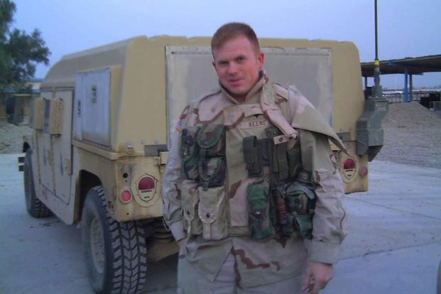 Army Sgt. Michael Keene in Iraq. 