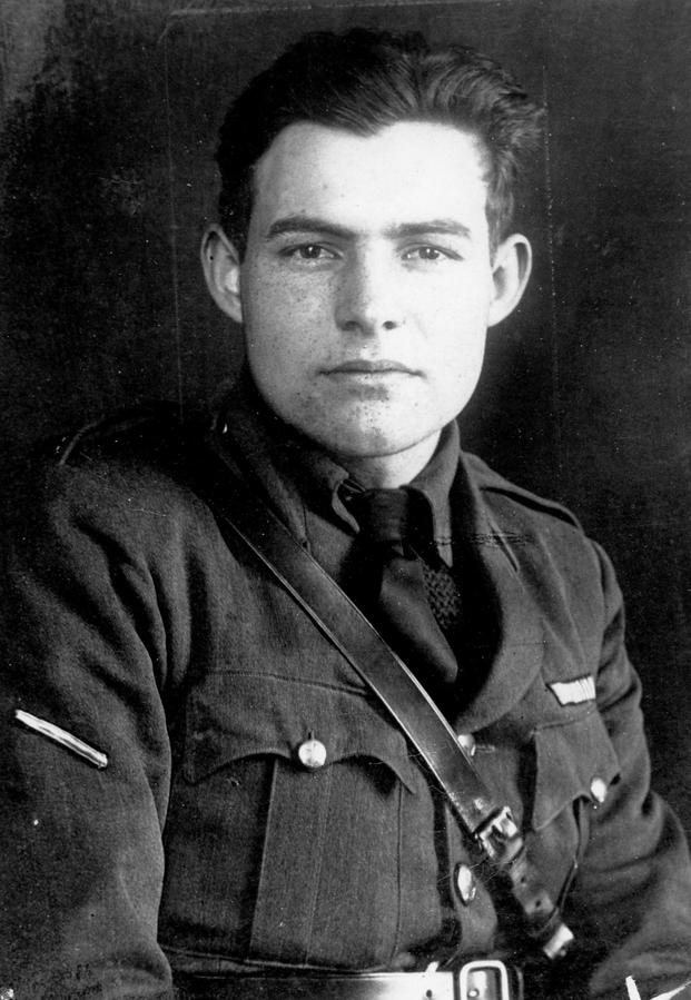 Ernest Hemingway in uniform