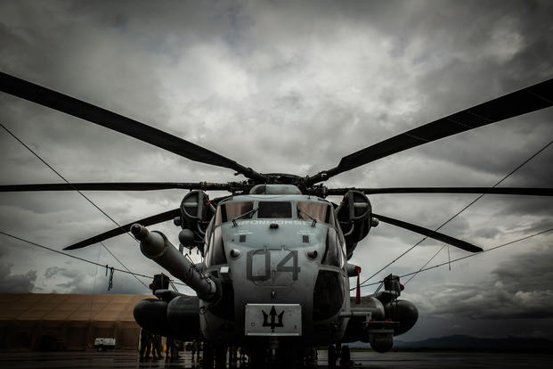 Marine CH-53E Super Stallion helicopter Soto Cano Air Base, Honduras