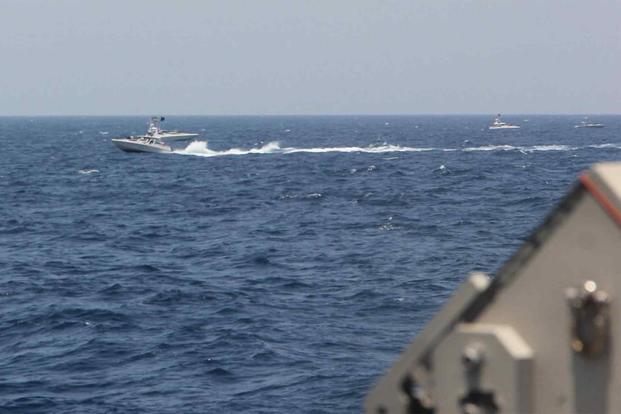 Two Iranian attack craft.