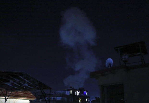 Smoke rises from a powerful explosion in Kabul, Afghanistan
