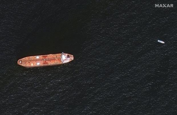 oil tanker Mercer Street is seen off the coast of Fujairah, United Arab Emirates