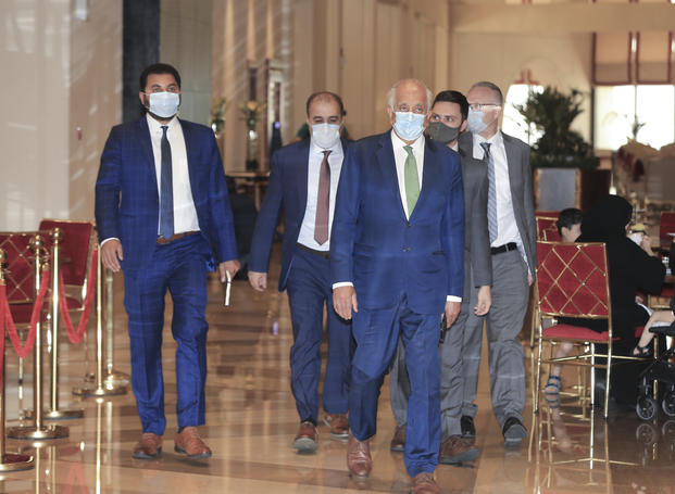 U.S. peace envoy for Afghanistan Zalmay Khalilzad arrives for talks in Doha, Qatar